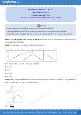 Đề thi giữa kì 1 Toán 12 - Đề số 4